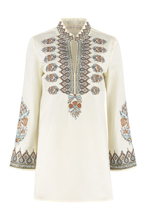 Embroidered cotton tunic-0